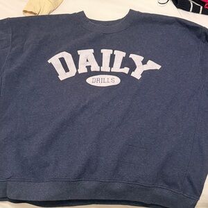 Daily Drills  Navy Crewneck Sweater